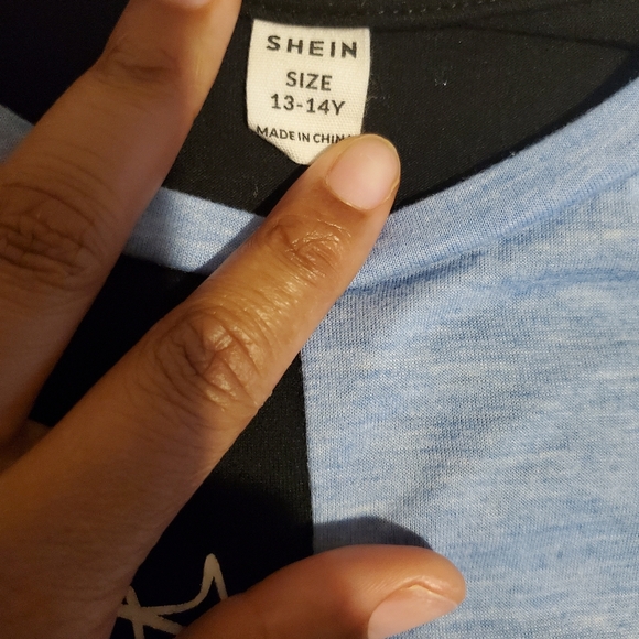 Shein Tween Boys Colorblock tee-13/14Y - Picture 5 of 6
